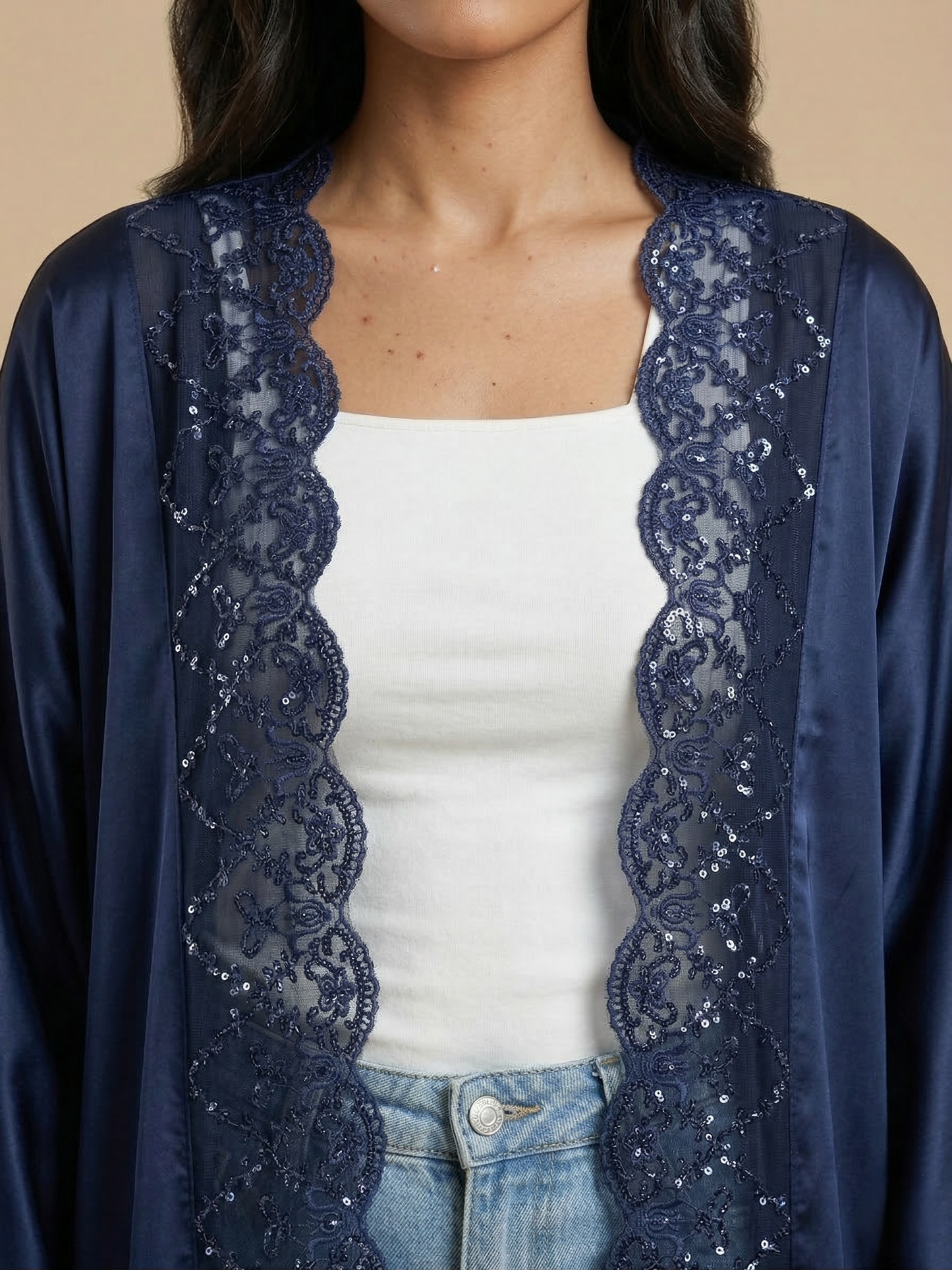 The Layla Kaftan - Navy
