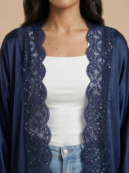 The Layla Kaftan - Navy