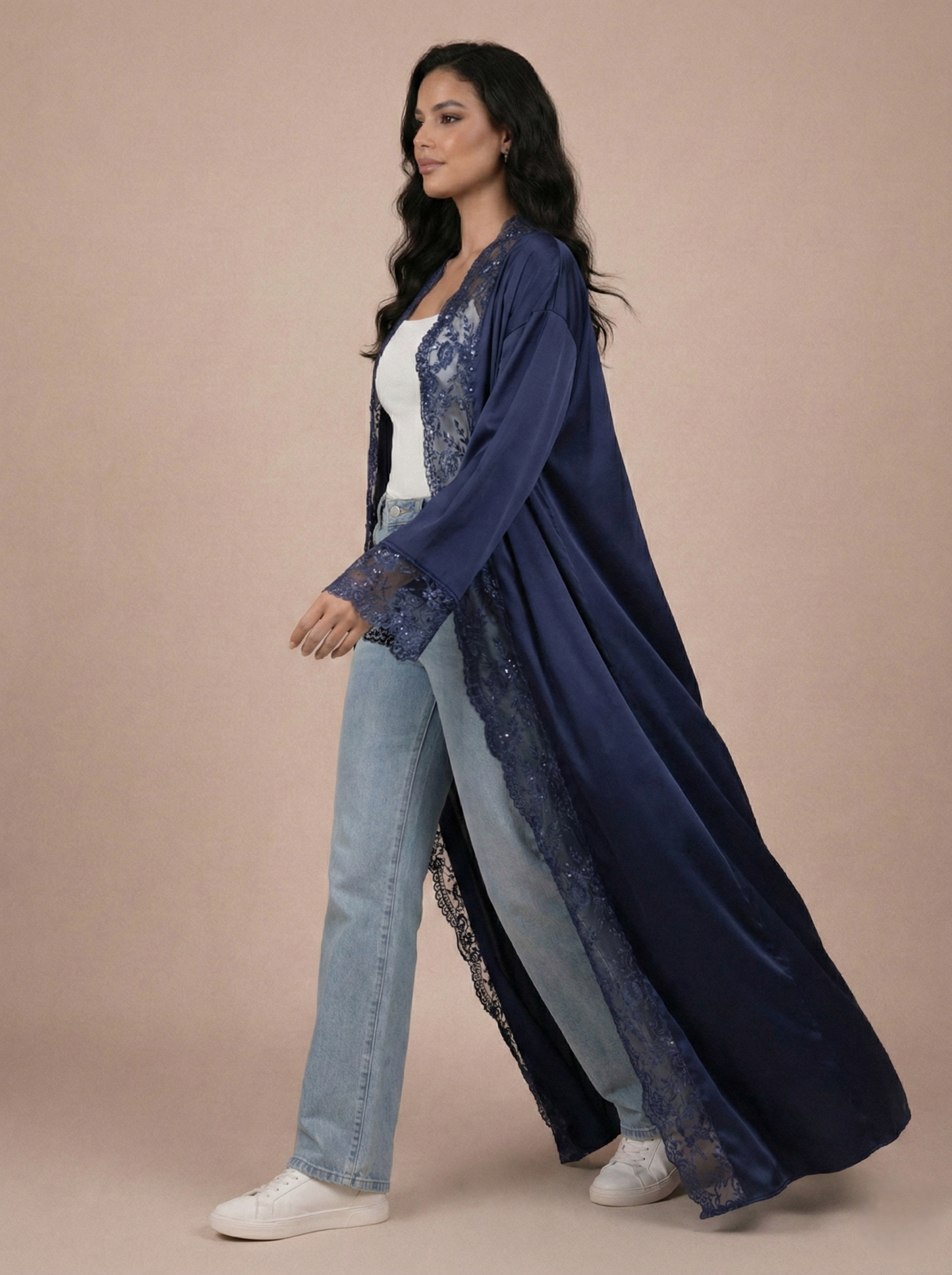 The Layla Kaftan - Navy