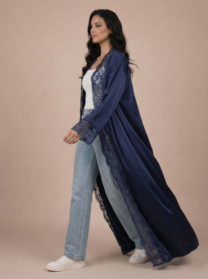 The Layla Kaftan - Navy